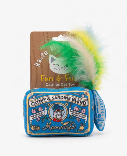 Sardines Catnip Toy with Feathers