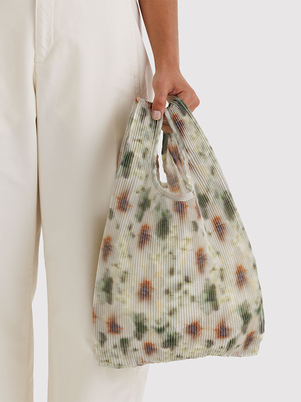 Pleated Baggu: Abstract Floral (FINAL SALE)