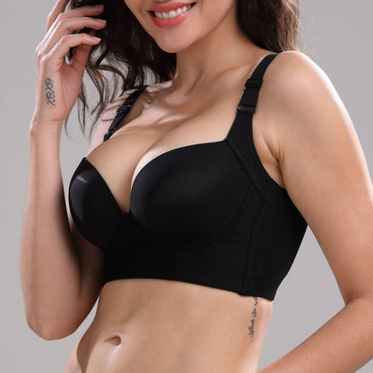 Deep Cup Bra with Built-In Shapewear