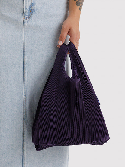 Pleated Baggu: Fig (FINAL SALE)
