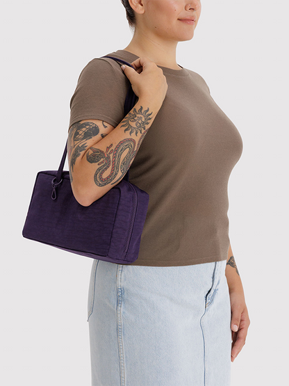 Nylon Bowler Bag: Fig