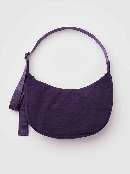 Medium Nylon Crescent Bag: Fig
