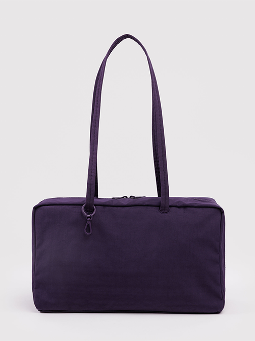 Medium Nylon Bowler Bag: Fig