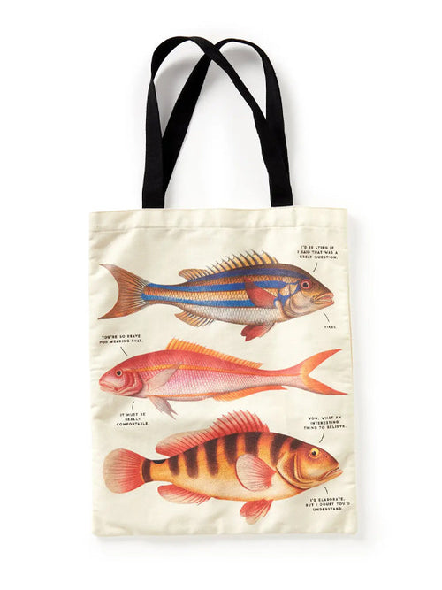 Judgy Fish Canvas Tote