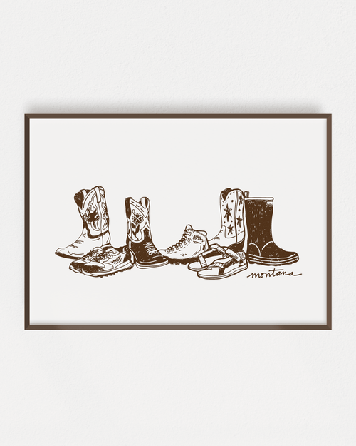 "Montana Footprint" Poster