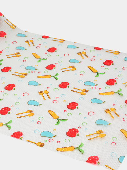 Anti-Slip Drawer and Fridge Mat - PVC Sheet Roll (45cm x 150cm) for Cabinets, Shelves, and Refrigerators