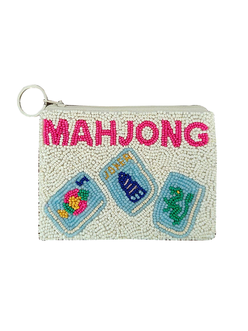 Beaded Pouch: Mahjong
