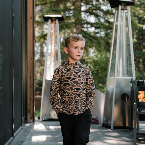 Burlebo: Youth Thermal Hoodie - Gauge Camo