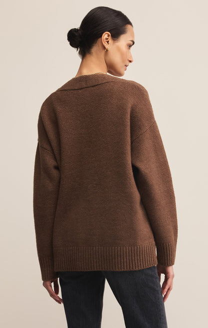 Theo Cardigan - Suede