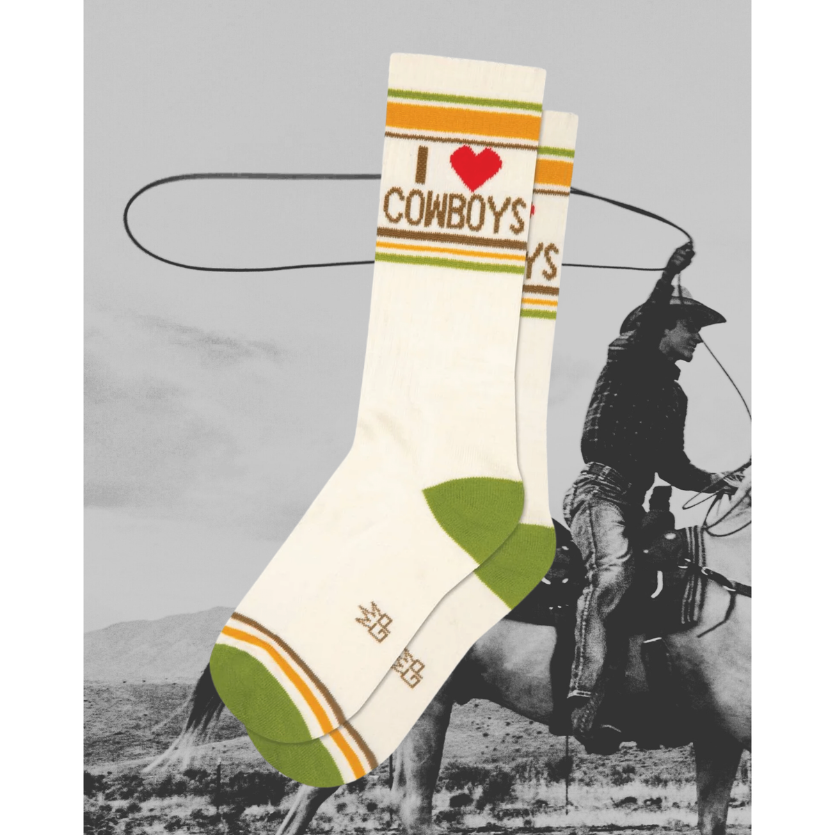 I Love Cowboys Crew Socks