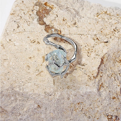 Ice Blue Gem Ring