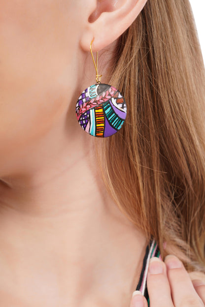 Beachy Boho Clay Necklace & Earrings Set