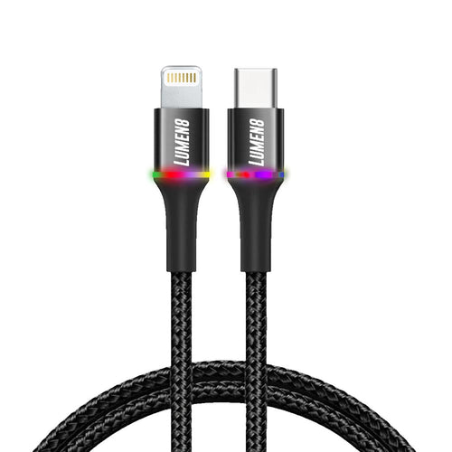 6 ft RGB Braided Lightning to USB-C Cable