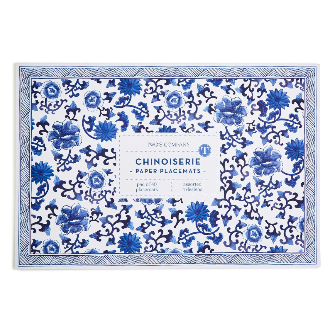 Chinoiserie 40 Pc Paper Placemat Book