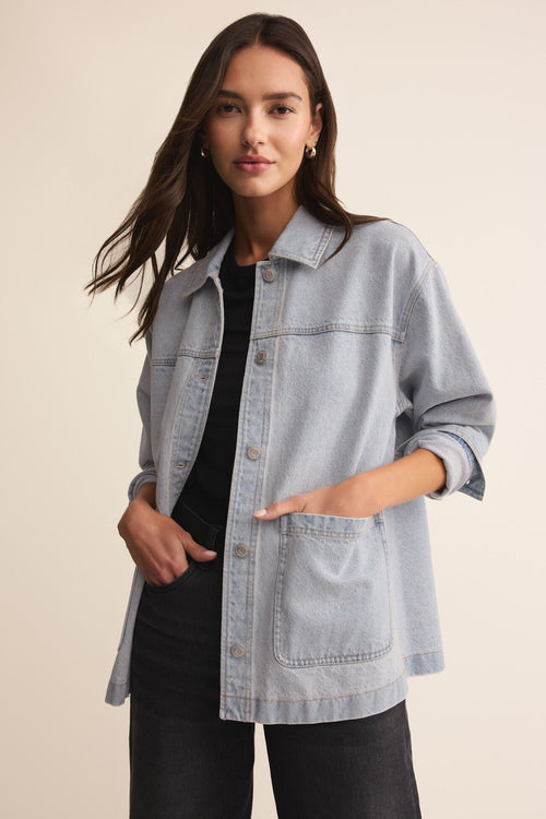 On The Road Denim Jacket - Faded Indigo