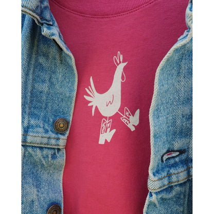 "Cowboy Chicken" Salmon Tee