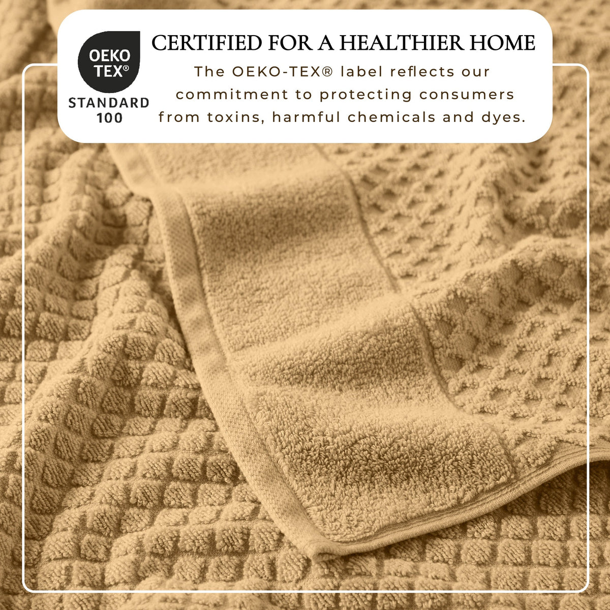 Cotton Diamond Waffle Weave Bath Towel Set - Grayson Collection