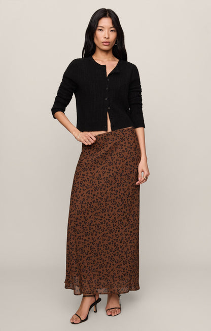 Europa Leopard Skirt - Burnt Umber