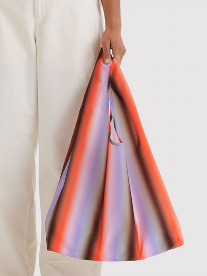 Standard Baggu: Gradient Stripe Poppy & Lilac