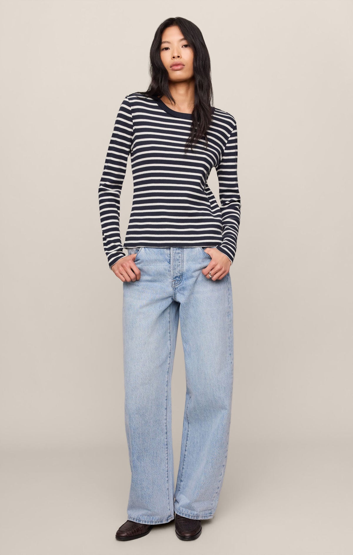 Arlet Stripe Thermal Top - Eclipse
