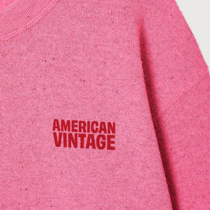 AMERICAN VINTAGE EVONA SWEATSHIRT - OVERDYED RASPBERRY