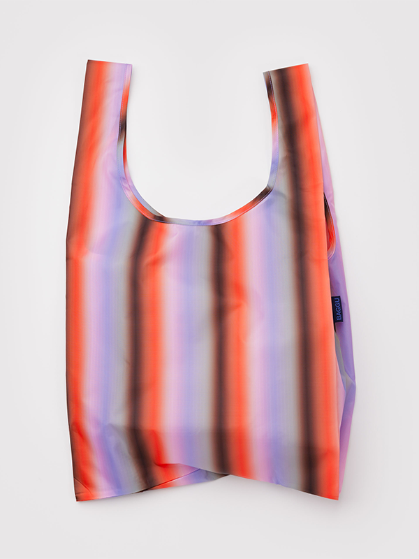 Standard Baggu: Gradient Stripe Poppy & Lilac