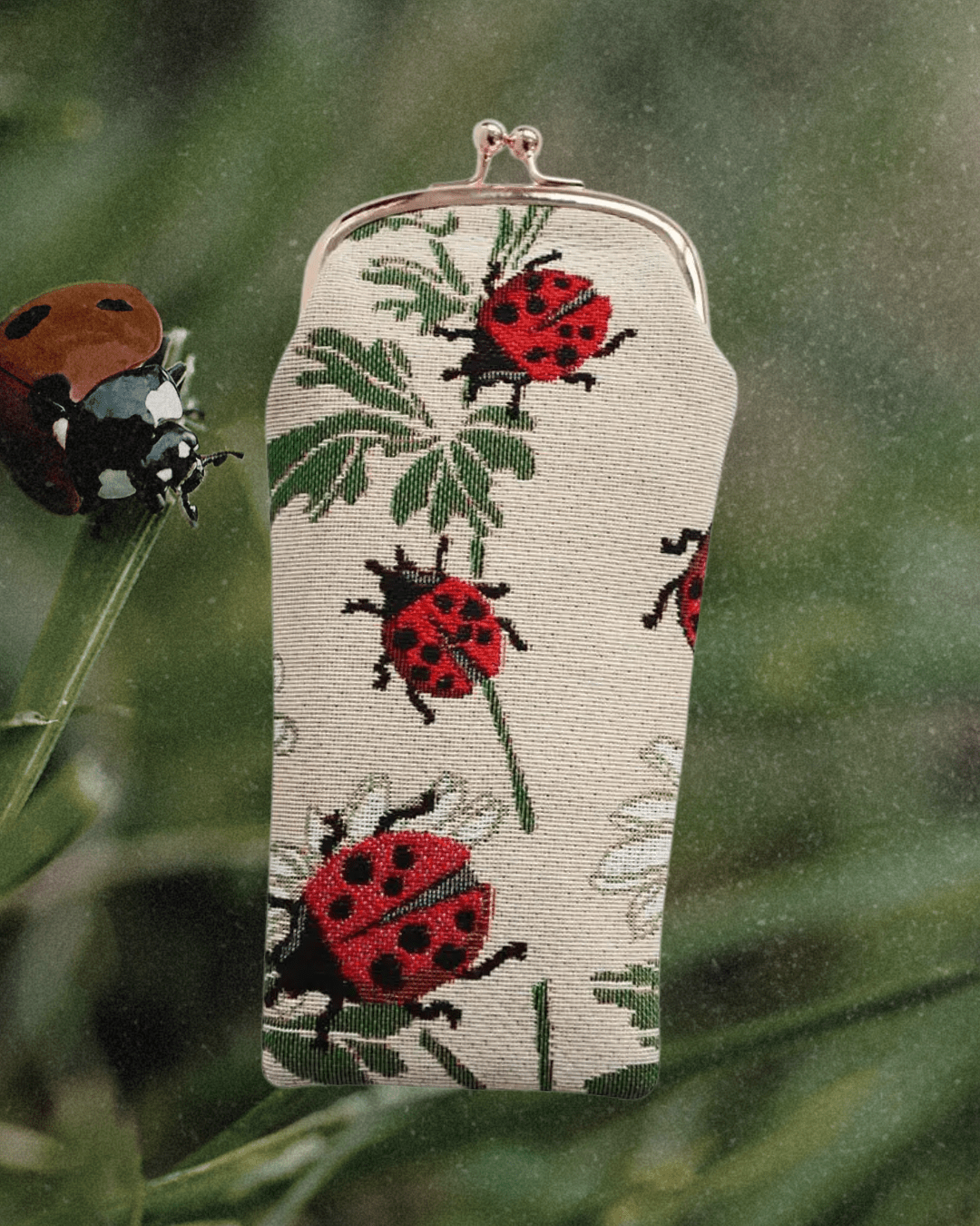 Ladybug Glasses Sunglasses Pouch Case