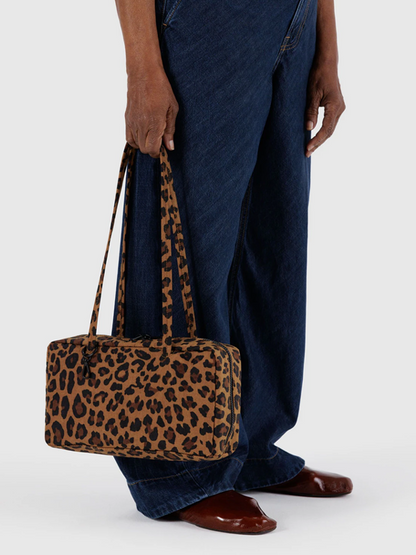 Nylon Bowler Bag: Leopard