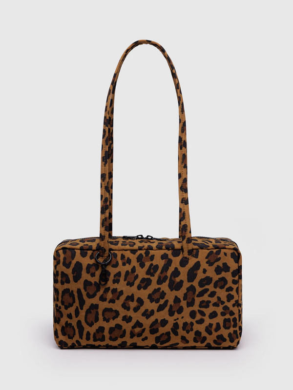 Nylon Bowler Bag: Leopard