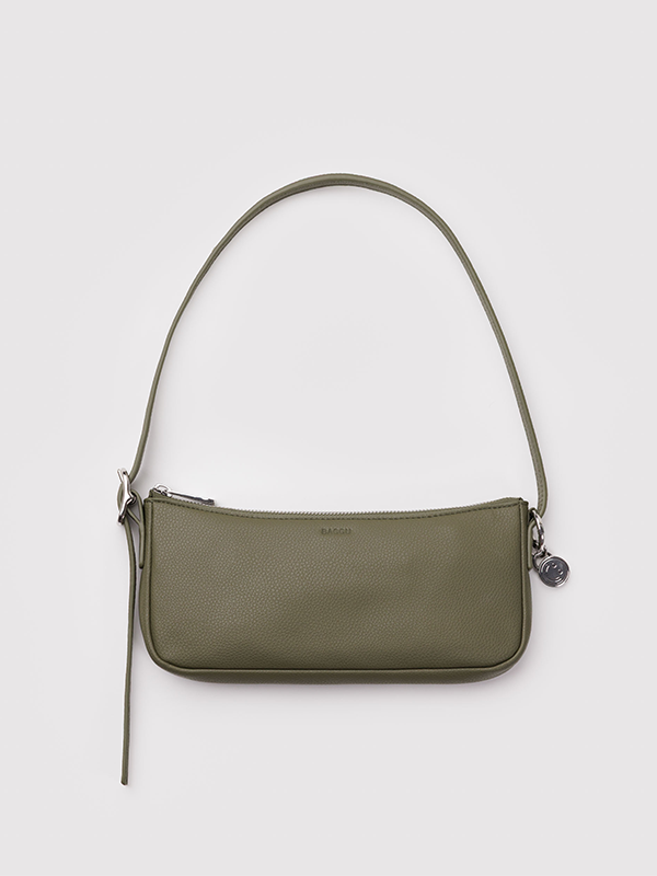 Recycled Leather Pochette: Loden (FINAL SALE)