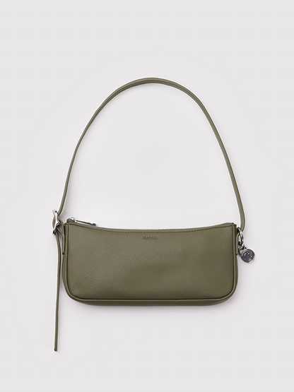 Recycled Leather Pochette: Loden (FINAL SALE)