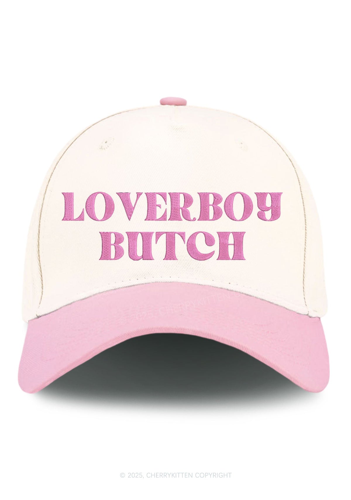 Embroidered Loverboy Butch Pride Y2K Color Block Baseball Cap Cherrykitten