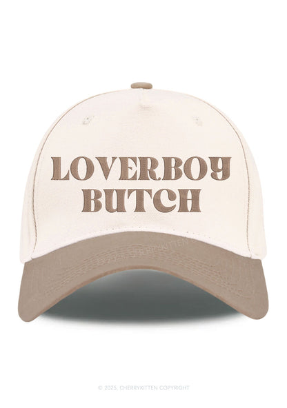 Embroidered Loverboy Butch Pride Y2K Color Block Baseball Cap Cherrykitten