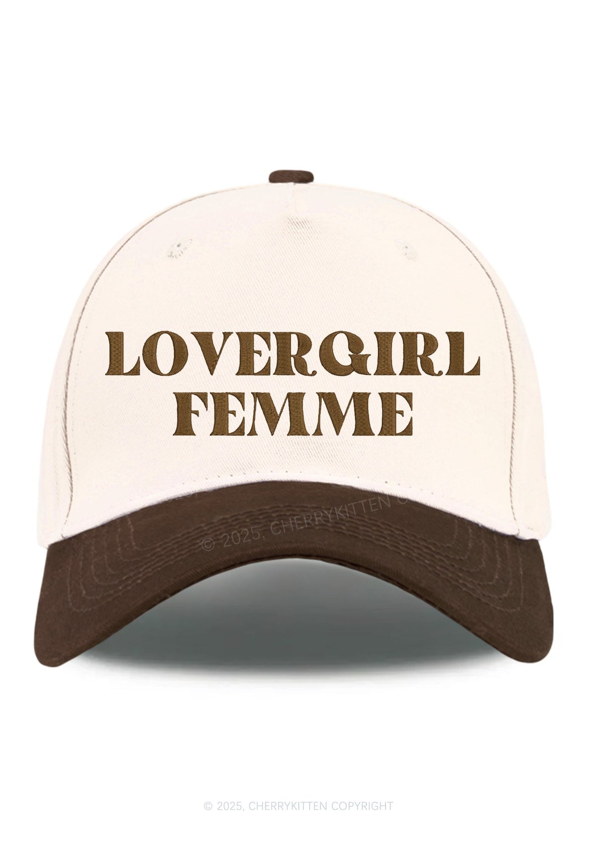 Embroidered Lovergirl Femme Pride Y2K Color Block Baseball Cap Cherrykitten