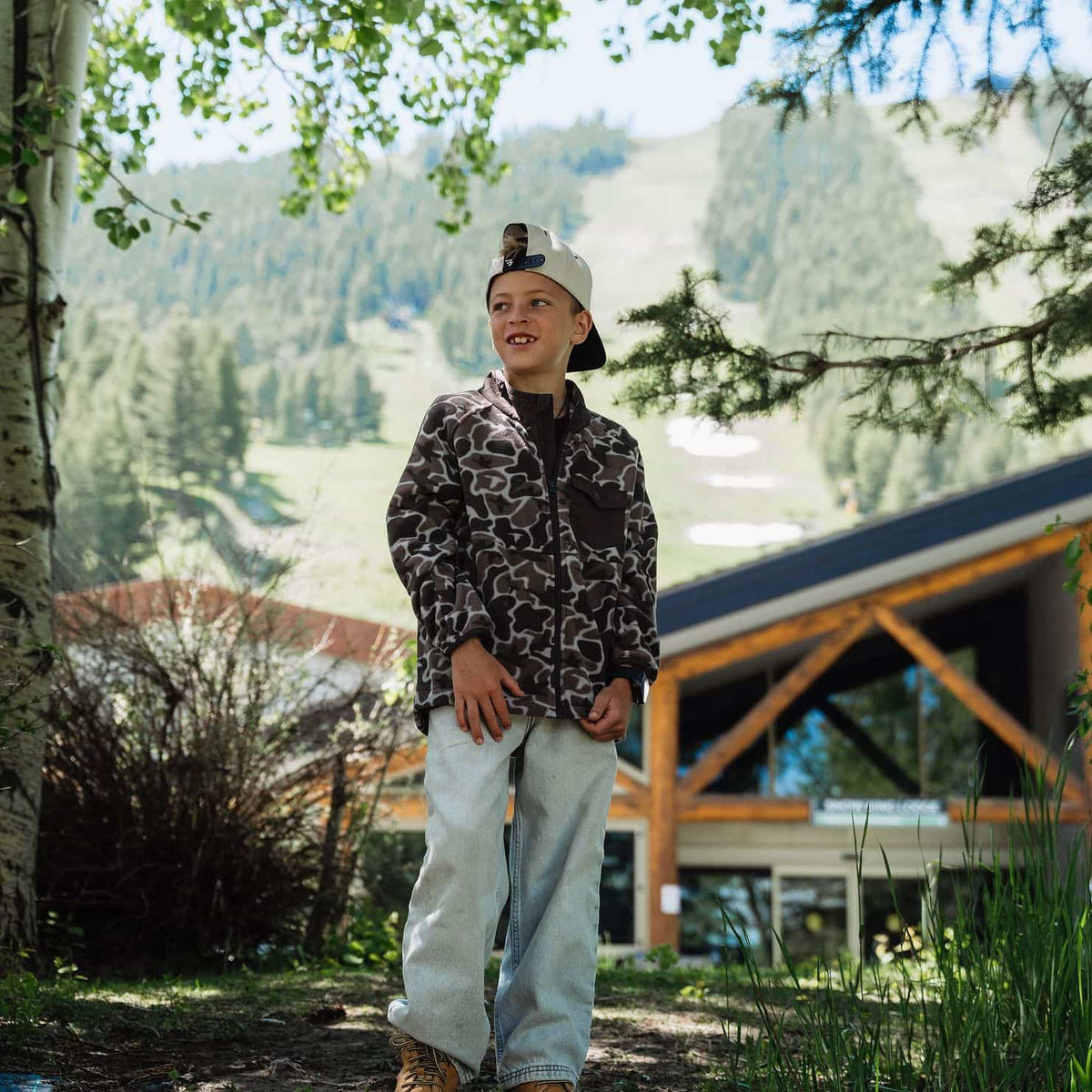 Burlebo: Youth Micro Fleece- Mallard Mayhem Camo
