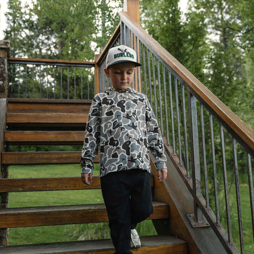 Burlebo: Youth Thermal Hoodie - Mallard Mayhem Camo