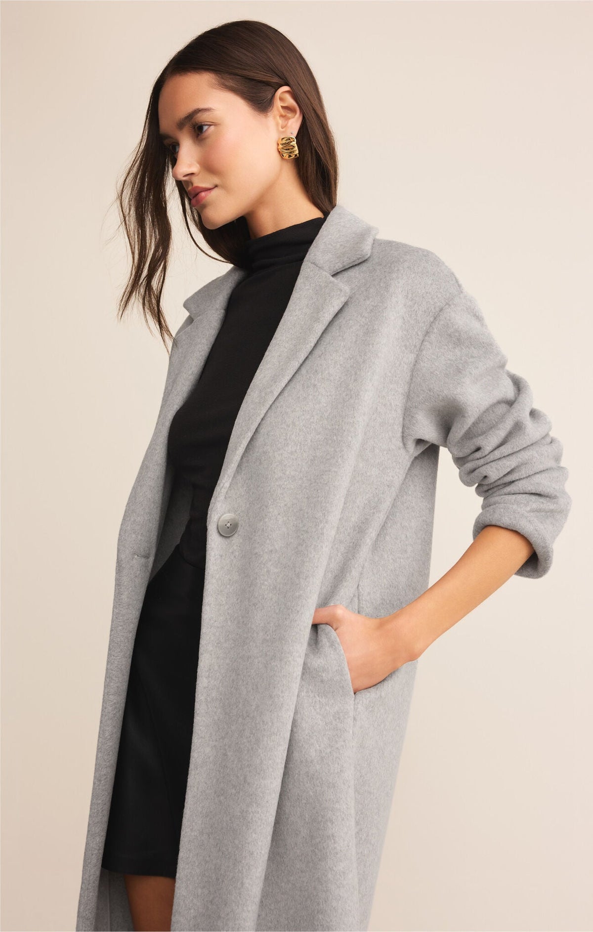 Mason Luxe Coat- Classic Heather Grey