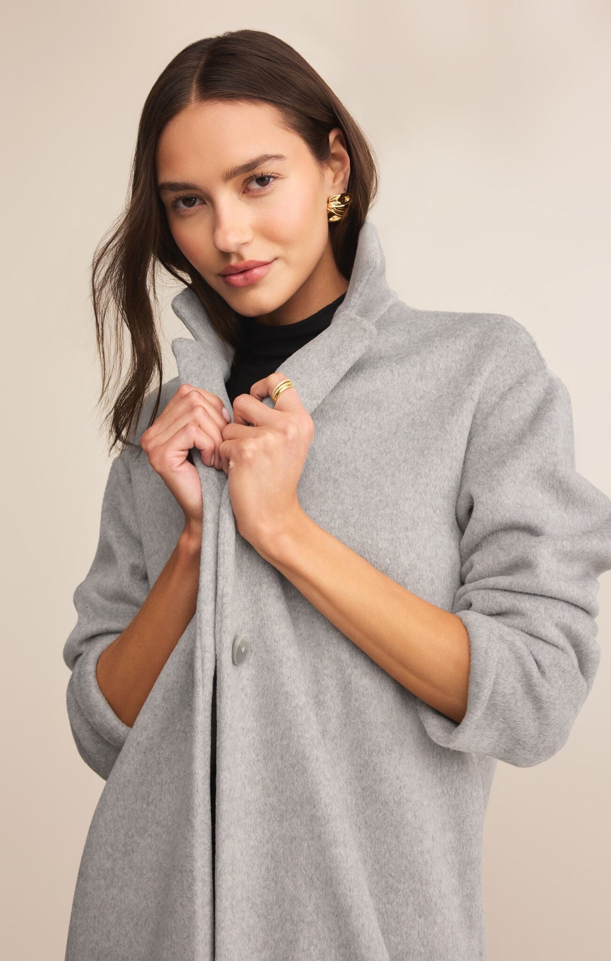 Mason Luxe Coat- Classic Heather Grey