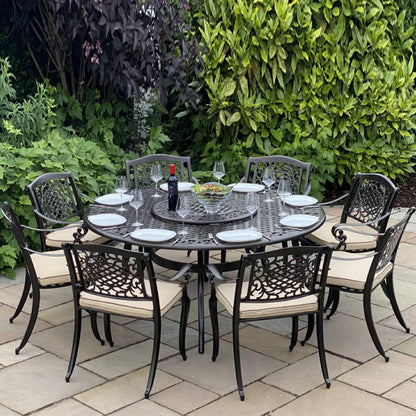 Ballygowan 8 Seater Set with Round Table & Lazy Susan