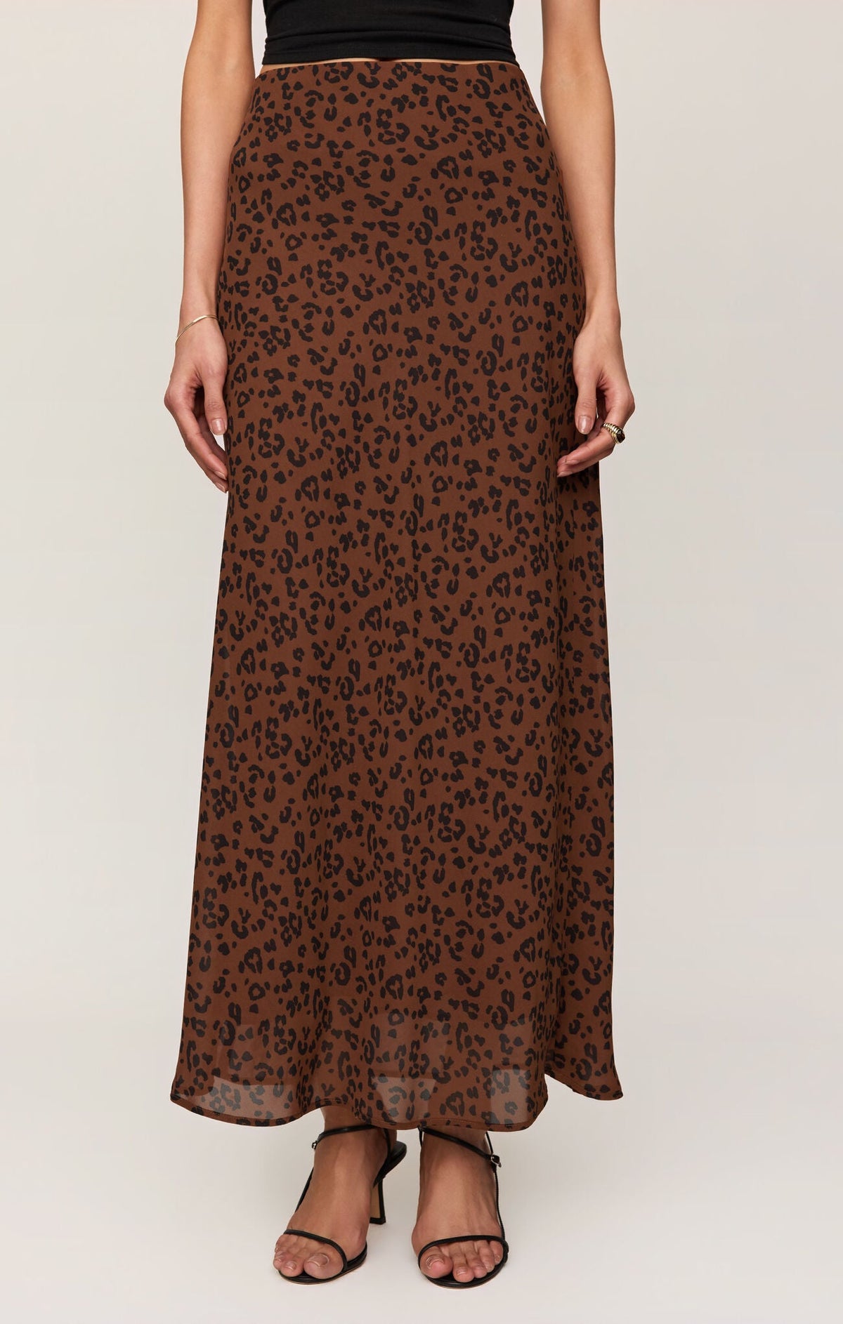Europa Leopard Skirt - Burnt Umber