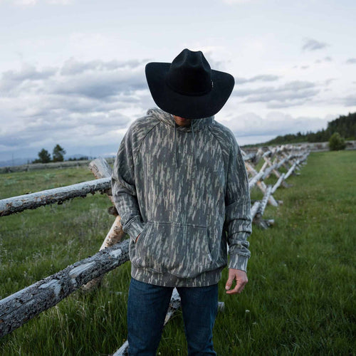 Burlebo: Vintage Washed Hoodie- Midland Camo