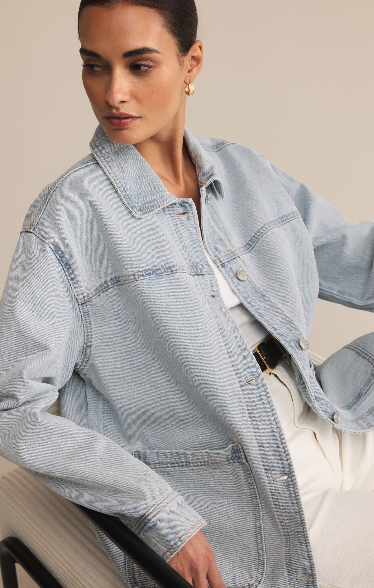 On The Road Denim Jacket - Faded Indigo