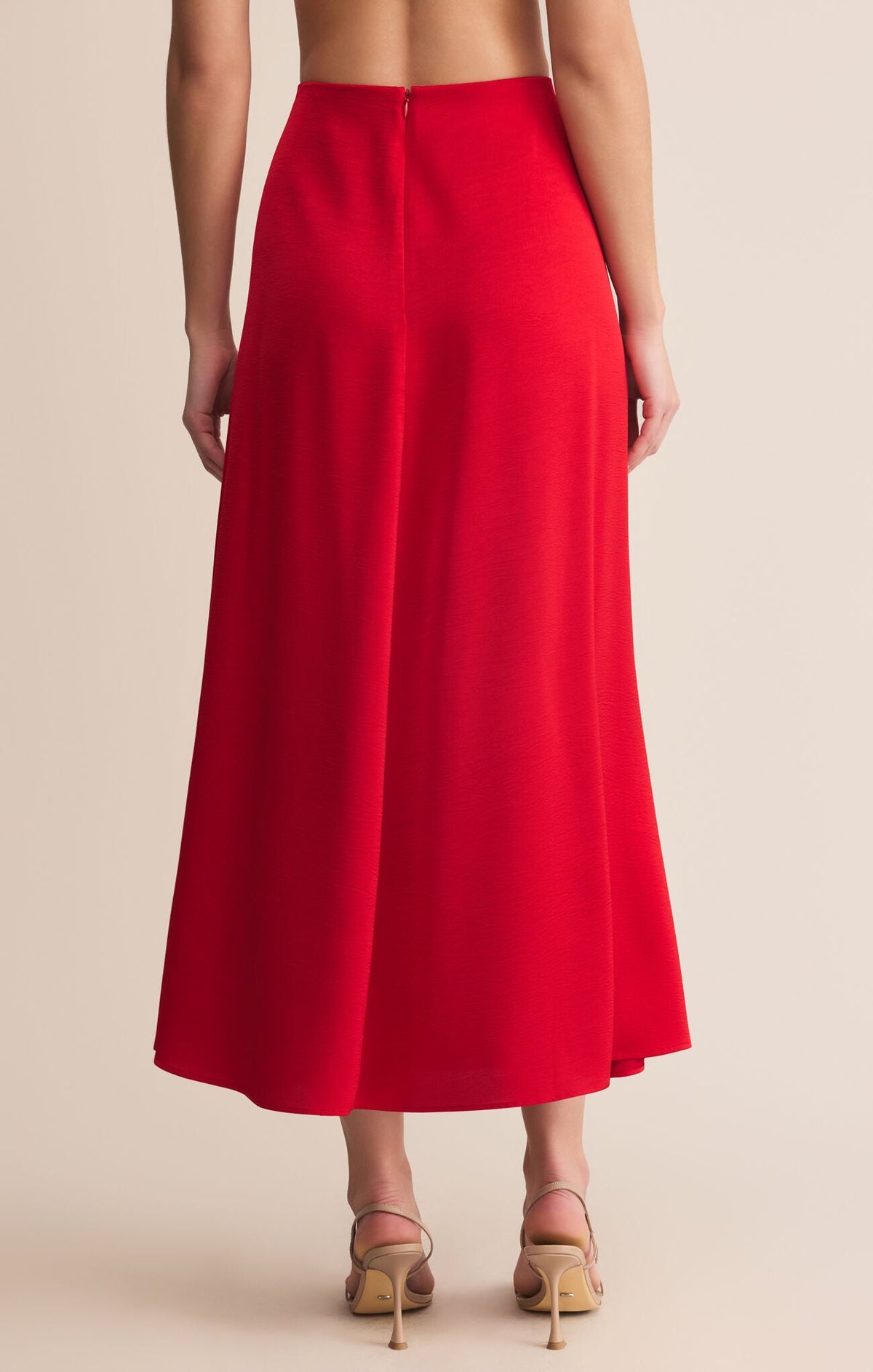 Northpointe Midi Skirt Festive Red