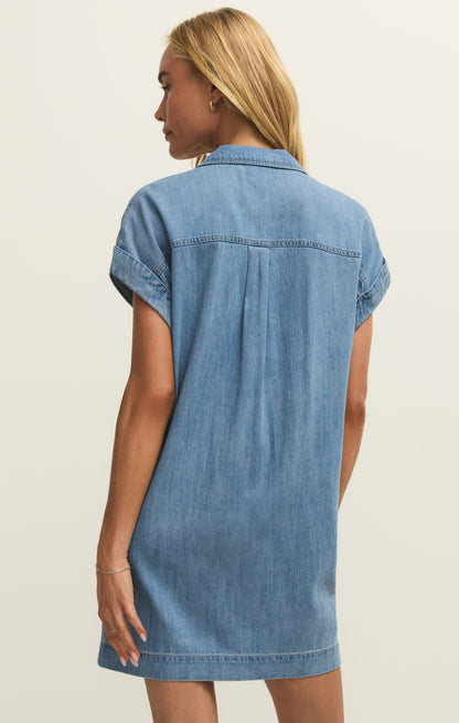 Napa Denim Mini Dress Shoreline