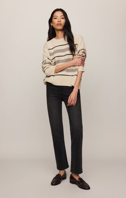 Cirrus Stripe Sweater - Chalk