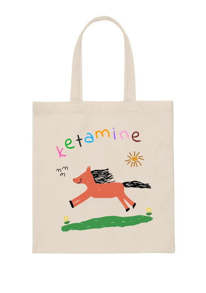 Orange Pony Canvas Tote Bag