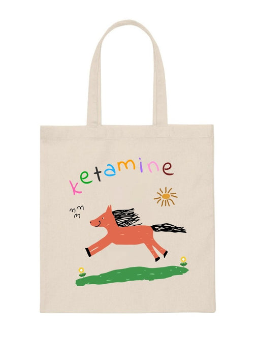 Orange Pony Canvas Tote Bag