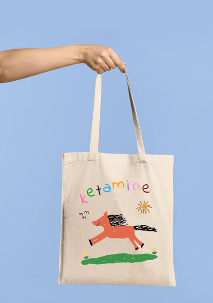 Orange Pony Canvas Tote Bag