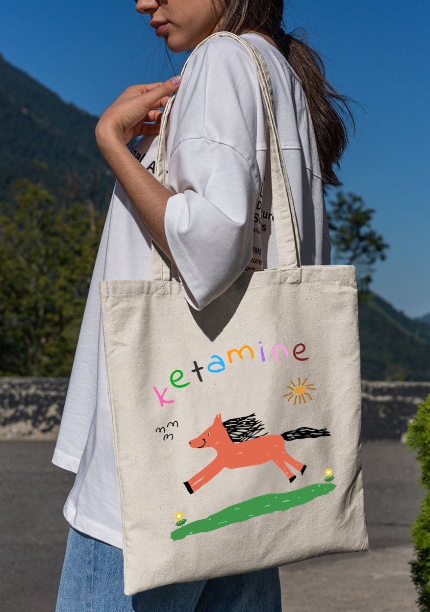 Orange Pony Canvas Tote Bag
