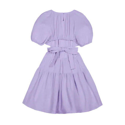 LAVENDER MARINE MUSLIN DRESS
